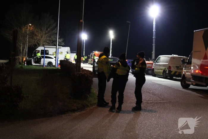 Grote verkeerscontrole op carpoolplaats