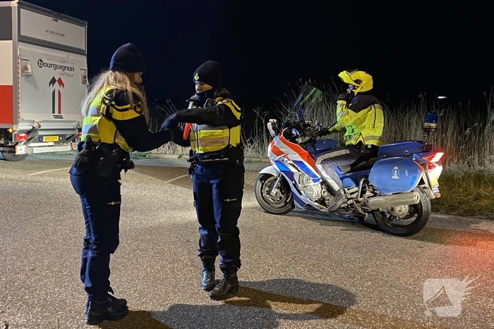 Grote verkeerscontrole op carpoolplaats