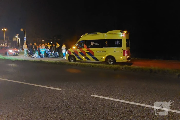 Scooterrijder en persoon op fatbike in botsing