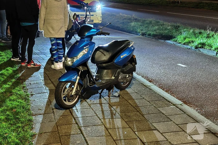 Scooterrijder en persoon op fatbike in botsing