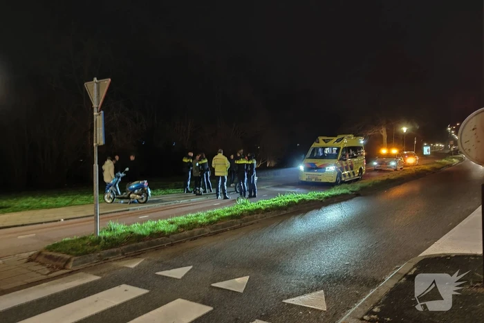 Scooterrijder en persoon op fatbike in botsing