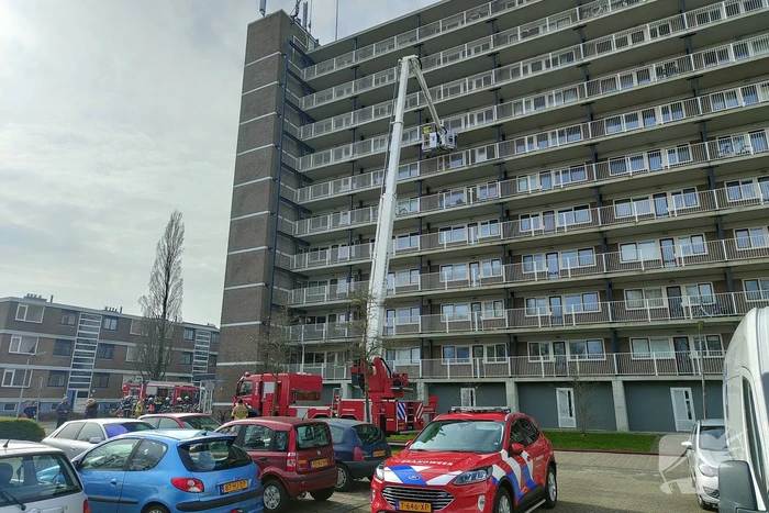 Rookontwikkeling bij brand in flatwoning