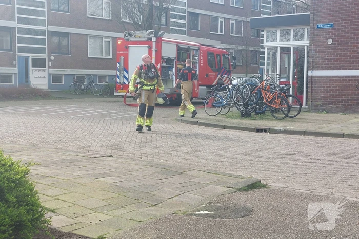 Rookontwikkeling bij brand in flatwoning