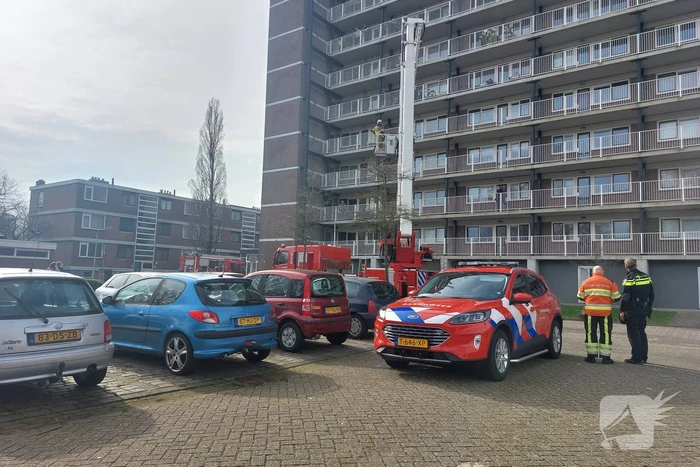 Rookontwikkeling bij brand in flatwoning