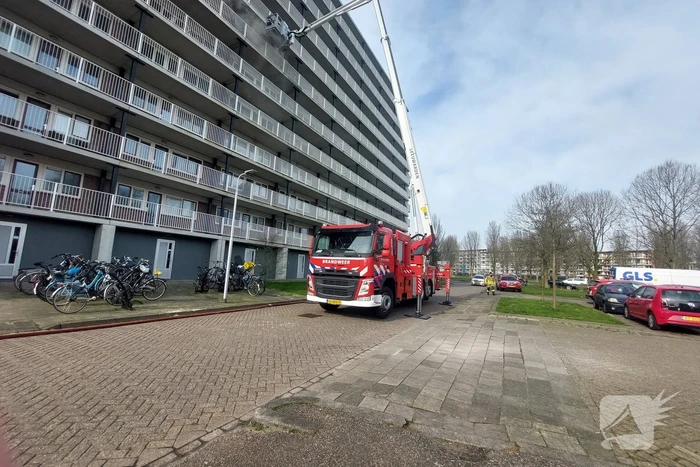 Rookontwikkeling bij brand in flatwoning