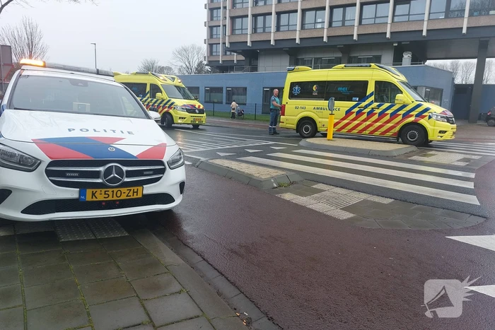 Fietser geschept door automobilist