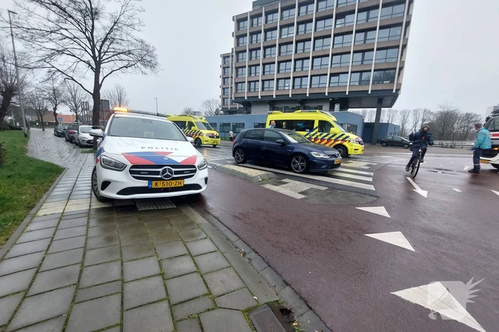Fietser geschept door automobilist