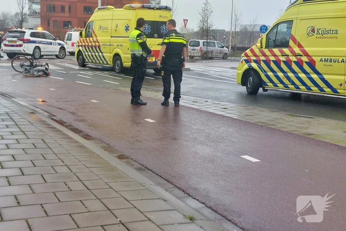Fietser geschept door automobilist