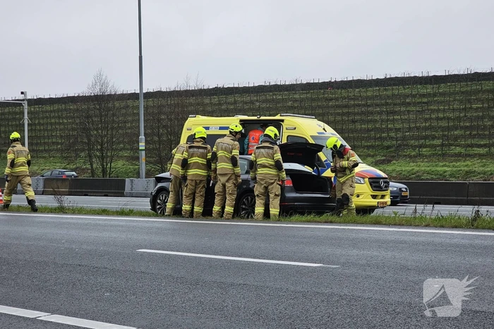 Flinke schade door ongeval op snelweg