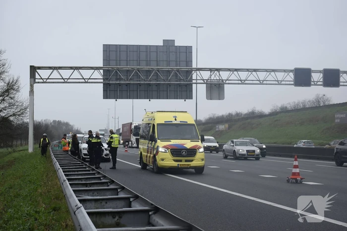 Flinke schade door ongeval op snelweg