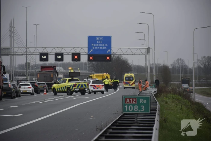 Flinke schade door ongeval op snelweg