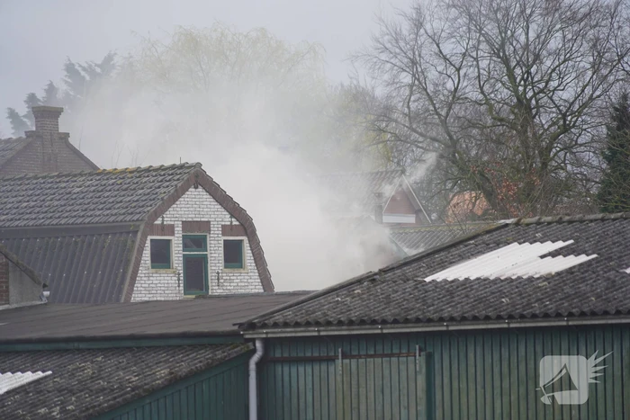 Grote brand in schuur