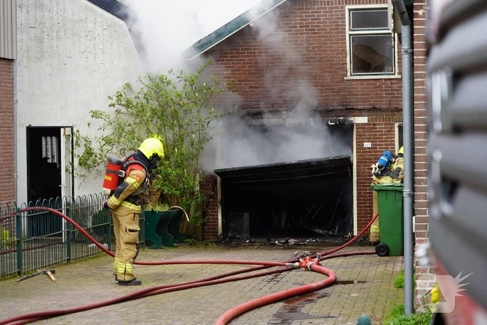 Grote brand in schuur