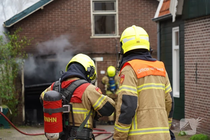 Grote brand in schuur