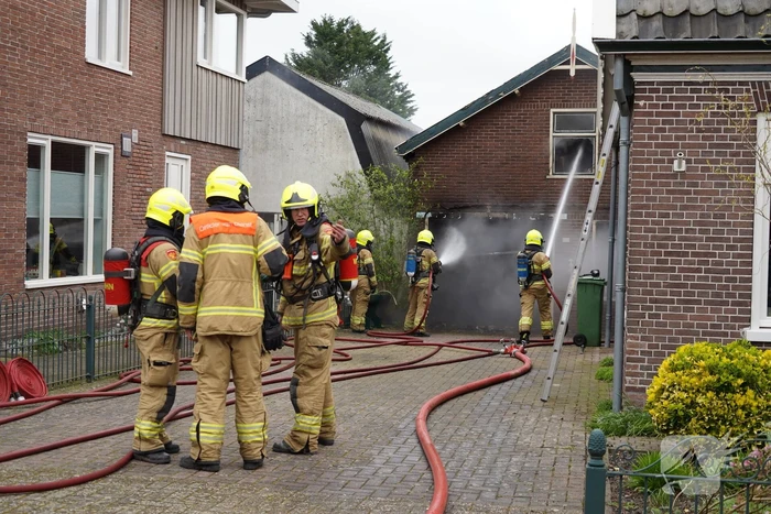 Grote brand in schuur