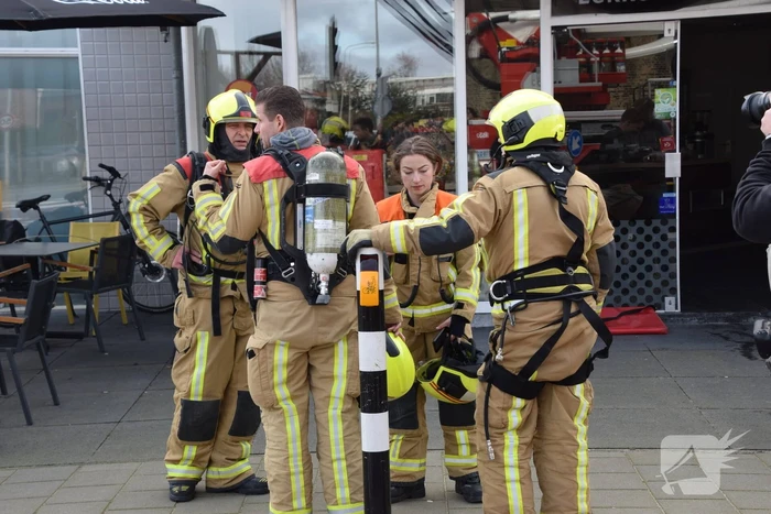 Brand is wasdroger in snackbar