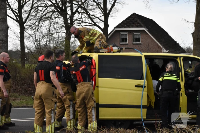Kop-staartbotsing meerdere voertuigen dieren uit hun benarde positie bevrijdt
