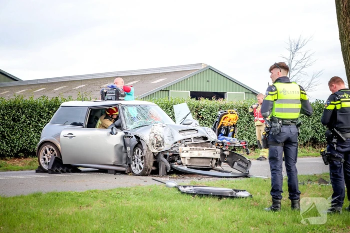 Zwaargewonde bij eenzijdig ongeval