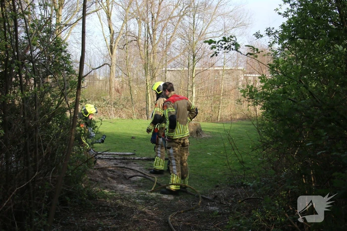Buitenbrand snel onder controle
