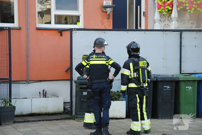 Brand in kelderbox snel onder controle