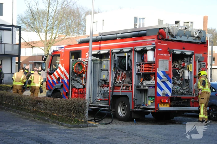Brand in kelderbox snel onder controle