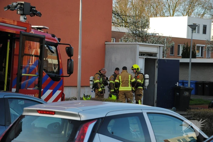 Brand in kelderbox snel onder controle