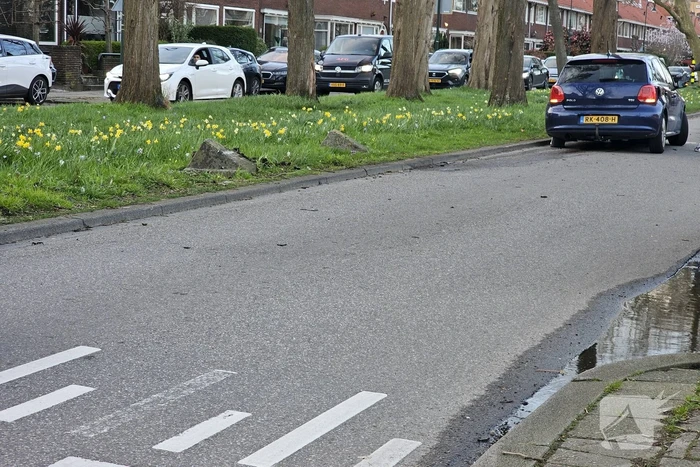 Auto zwaar beschadigd na uitwijkmanoeuvre