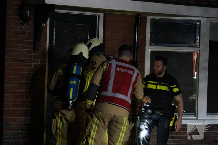 Brand in leegstaande woning zorgt voor rookontwikkeling