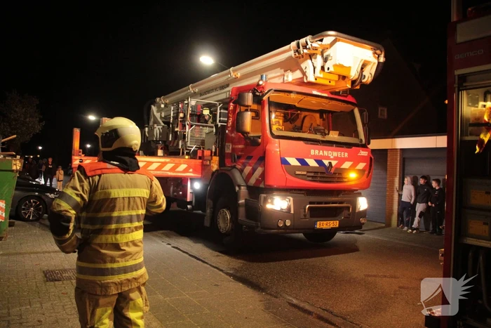 Schoorsteen geveegd na brand