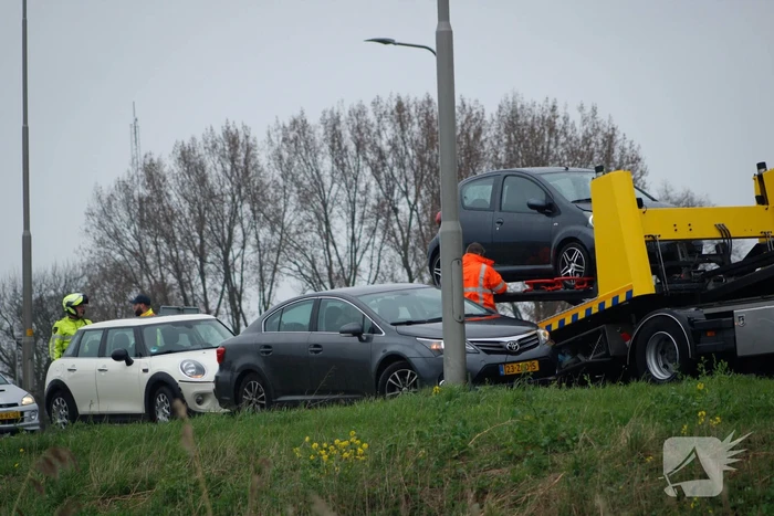 Vier voertuigen betrokken bij kettingbotsing
