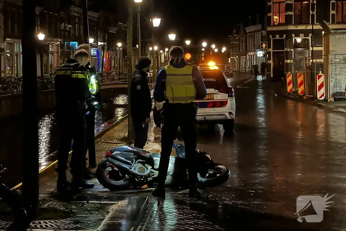 Scooter flink beschadigd na val
