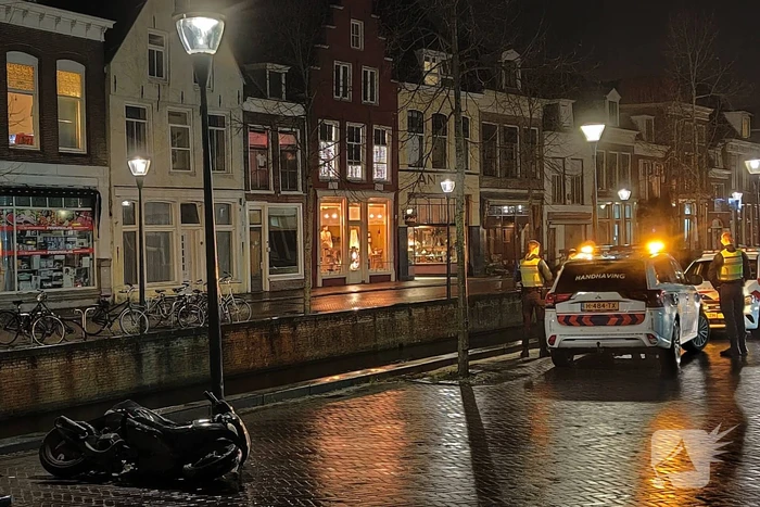 Scooter flink beschadigd na val