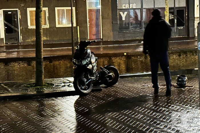 Scooter flink beschadigd na val