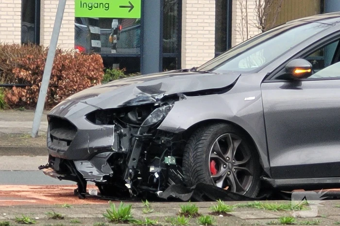 Automobilist ramt verkeerslicht