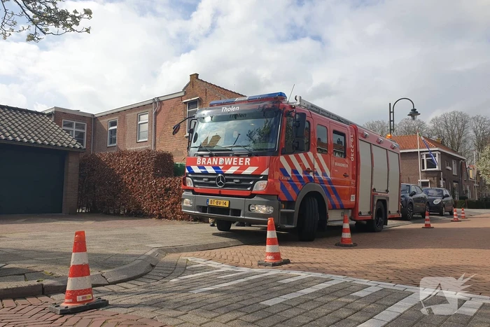 Brandweer doet onderzoek in woning