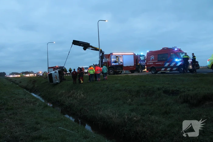 Bestuurder spoorloos na ongeval