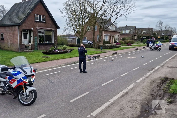Motoragent onderweg naar overval krijgt ongeval met fietser