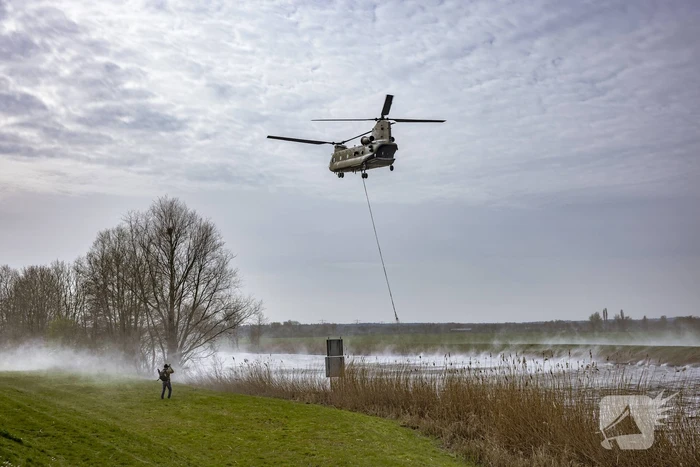 Veel bekijks bij oefening met Chinooks