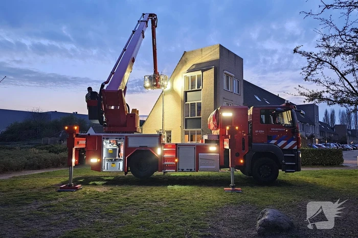 Schoorsteenbrand trekt veel bekijks