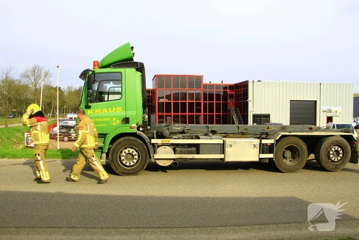 Rookontwikkeling bij chassis van vrachtwagen