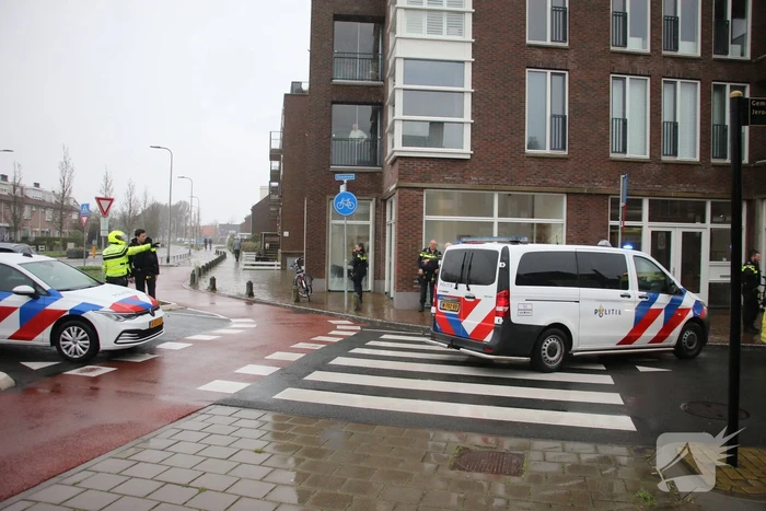 Fietser aangereden op rotonde