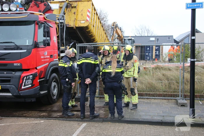Gaslekkage ontstaan bij sloopwerkzaamheden woning
