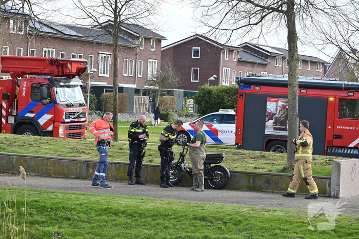 Fatbike leidt tot zoekactie in het water