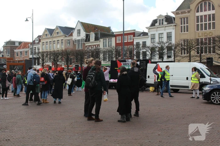 Veel aanwezigen bij pro-palestina demonstratie