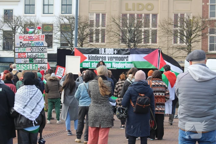 Veel aanwezigen bij pro-palestina demonstratie