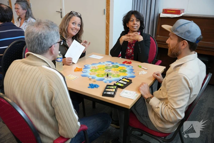 Liefhebbers van Kolonisten van Catan spelen toernooi
