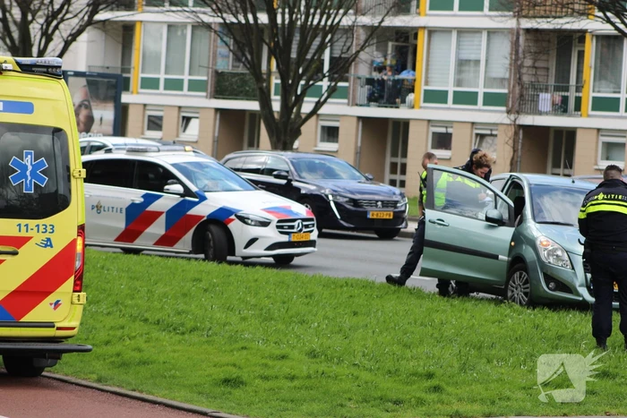 Schade bij ongeval tussen twee voertuigen