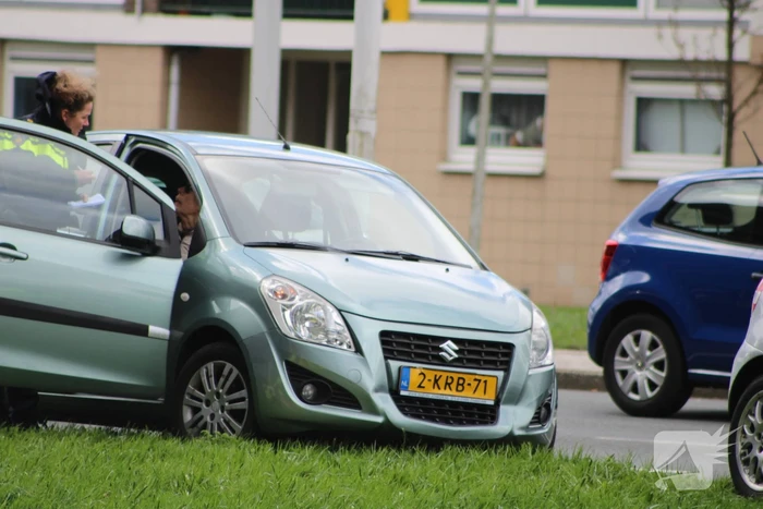 Schade bij ongeval tussen twee voertuigen