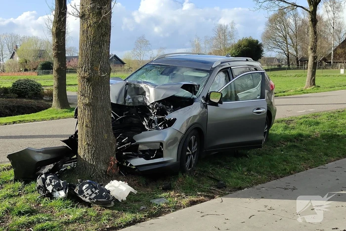 Flinke schade bij eenzijdig ongeval tegen boom