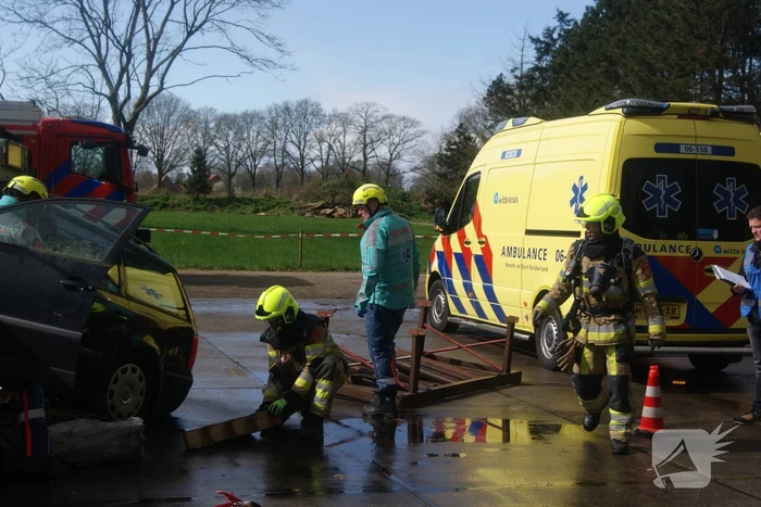 Houtzagerij volledig in het teken van hulpdiensten vanwege brandweerwedstrijd